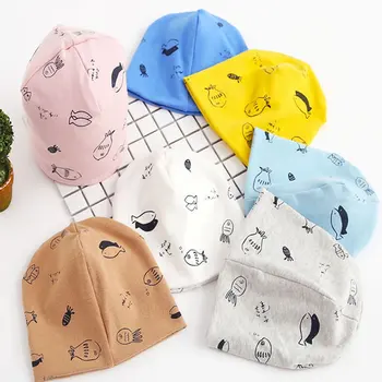 Кепки, шапка, Бини, комплект для младенцев, новая хлопковая вязаная кепка для мальчиков и девочек 0-6 лет, вязаная весенняя, осенняя, зимняя детская мультяшная кепка