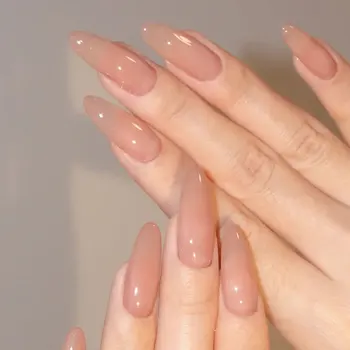 Классические балетные наклейки для ногтей во французском стиле, Бесшовные, съемные, многоразовые накладные ногти, ярко-розовые женские аксессуары для ногтей