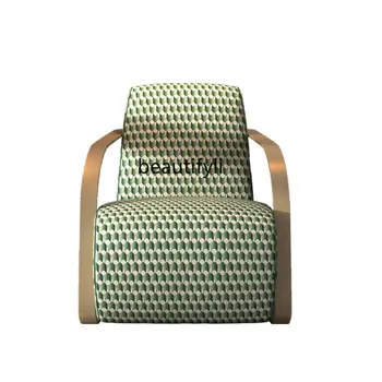 Кресло для отдыха zq, тканевый металлический подлокотник в клетку, конференц-кресло, диван с высокой спинкой для гостиной отеля