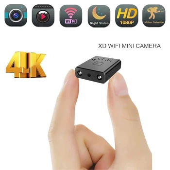 Мини-Wifi Камера Full HD 1080P 4K Домашняя Видеокамера Безопасности Ночного Видения Micro Secret Cam Обнаружение Движения Видео Диктофон