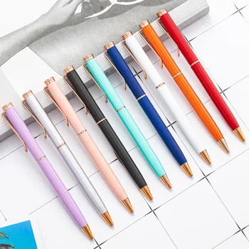 Многоцветная шариковая свадебная металлическая ручка Lytwtw из 4 частей, Офисные школьные принадлежности, канцелярские принадлежности, подарок из розового золота