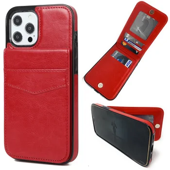 Модный женский чехол для мобильного телефона, кошелек для iPhone14 Pro Max с отделениями для карт, мужской роскошный магнитный карман для монет