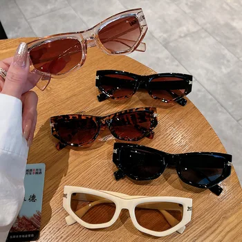 Мужские и женские модные солнцезащитные очки с нерегулярным градиентом UV400 в стиле ретро 