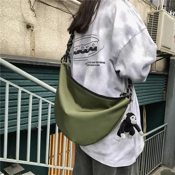 Наклонная сумка женская повседневная японская модная сумка на одно плечо tide card студенческий рюкзак для занятий простые пельмени