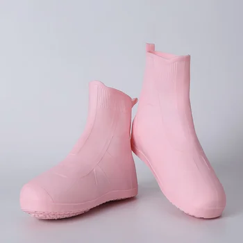 Непромокаемые ботинки, непромокаемые бахилы, силиконовые протекторы для обуви унисекс, водонепроницаемые нескользящие бахилы, многоразовые уличные непромокаемые ботинки