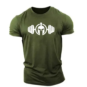 Новая мужская футболка Spartan с графическим 3D круглым вырезом, одежда оверсайз 5xl, модная уличная одежда для фитнеса, мужская одежда для рубашек