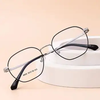 Новый модный цвет Оптической оправы из нержавеющей Стали, синие затемненные очки, Модные Компьютерные очки