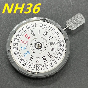 Оригинальные детали часового механизма с автоматическим управлением из Японии Механические Часы с механизмом NH36 NH35 Заменяют аксессуары NH35A NH36A