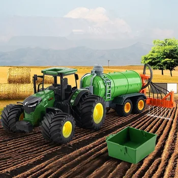 пластиковые модели сельскохозяйственных тракторов 1: 30, игрушки с имитацией фермерского транспортного средства, подарки для детей, оптовая торговля
