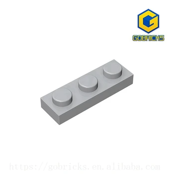 Пластина Gobricks GDS-503 1 x 3 совместима с lego 3623 детскими игрушками, пластина из частиц строительного блока, сделай сам