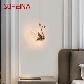 Подвесные светильники SOFEINA Nordic Swan, светильники, современная креативная светодиодная люстра для декора дома, гостиной, столовой