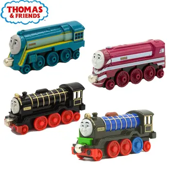Подлинная модель поезда Thomas and Friends Caitlin Connor Double Track Master, Металлическая пластиковая Магнитная железная дорога, детский игрушечный автомобиль в подарок