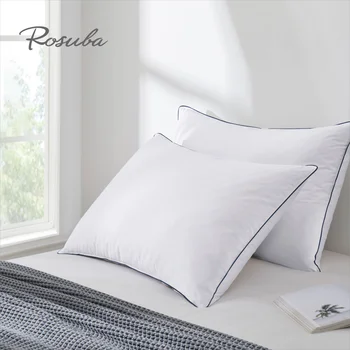 Подушки из гусиного пуха, мягкие подушки для сна, 100% органический хлопок, вкладыш для подушек гостиничного качества для живота