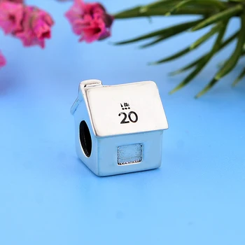 Подходящий Оригинальный браслет-оберег Из аутентичного серебра 925 пробы, Маленький Домик с бусиной-вывеской Для создания женской семьи Berloque Новинка 2022 года