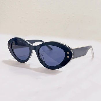 Популярные Ацетатные Солнцезащитные Очки Cat Eye Модные Женские Солнцезащитные Очки Classic Pacific B1u Shade Eyewear Trend Luxury Anti-ultraviolet Lady Eyeglasses