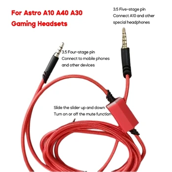 Портативный кабель для гарнитуры A10 A4, кабель для замены AUX-линий M76A