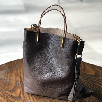 Простая женская сумка из натуральной кожи, новая сумка из натуральной мягкой коровьей кожи в стиле ретро, Универсальные дизайнерские сумки, Высококачественные сумки через плечо