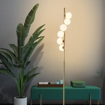 Простой дизайн, шариковая спираль, креативная лампа для спальни в гостиной, Прикроватные тумбочки для кабинета, постмодернистские торшеры