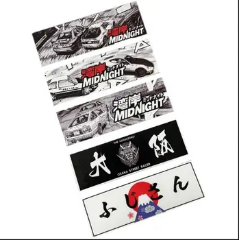 Светоотражающие Наклейки Midnight JDM Japan OSAKA Japanese Drift Car Racing Наклейка Samurai Vinyl для окна Мотоцикла Велосипеда