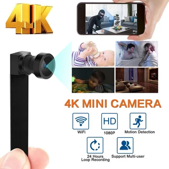 Секретная мини-камера WIFI Full HD 4K 1080P, Беспроводная камера безопасности, видео-аудиомагнитофон, самодельная микрокамера Espia