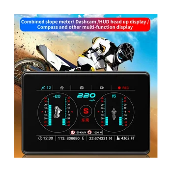Сенсорный экран C20-M Автомобильный головной дисплей Автомобильный GPS-проектор Скорость автомобиля, компас, Уровень бортового дисплея, сигнализация 32G