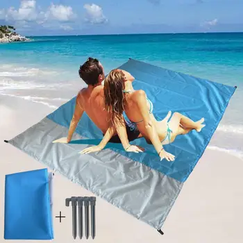 Складное Одеяло для пикника Простое управление Удобная Переноска Влагостойкое Одеяло для пикника из полиэстеровой ткани 210D
