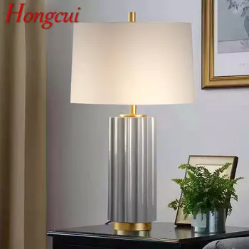 Современная керамическая настольная лампа Hongcui LED Креативные простые прикроватные настольные лампы для домашнего декора гостиной спальни