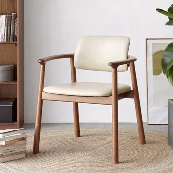Современный ретро-стул Портативный Обеденный из ротанга, туалетный столик для чтения, деревянный стул Lazy Cadeiras De Sala De Estar Мебель для гостиной