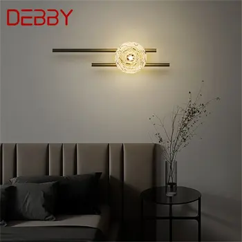 Современный роскошный настенный светильник DEBBY Creative LED Scones Внутреннее декоративное освещение для дома Латунные светильники