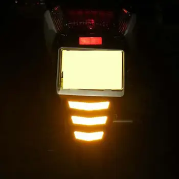 Стильная светоотражающая наклейка 3шт, предупреждающая о безопасности от царапин, предупреждающая о столкновениях при езде на мотоцикле, светоотражающие наклейки с предупреждением