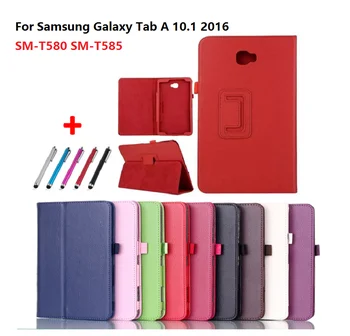 Твердый чехол для планшета Fundas Для Samsung Galaxy Tab A 6 10,1 2016, Чехол для планшета с откидной подставкой Для Samsung SM-T580, Ручка SM-T585 T580