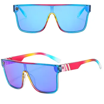 Универсальные солнцезащитные очки в большой оправе, модные эстетические очки для отдыха на открытом воздухе