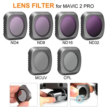 Фильтр камеры MCUV CPL ND4 ND8 ND16 ND32 для аксессуаров DJI MAVIC 2 PRO Camera Drone