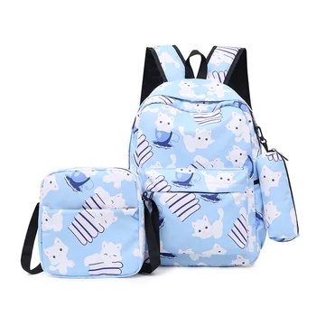 Школьные сумки комплект Для Девочек, Детский Рюкзак для начальной школы, Детский рюкзак, 3 шт., школьные сумки принцессы, детские mochilas escolar infantil