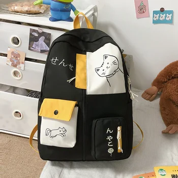 Школьный ранец для девочек с 3 по 5 и 6 класс, цветной рюкзак 2021 года, Универсальный корейский школьный рюкзак для средней школы