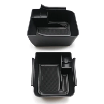 Ящик для хранения подлокотника для Polo MK6 2018 2019 2020 Контейнер для центрального управления, Органайзер для салона автомобиля, автомобильные аксессуары